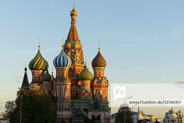 Basilius-Kathedrale  UNESCO-Weltkulturerbe  Moskau  Russland  Europa