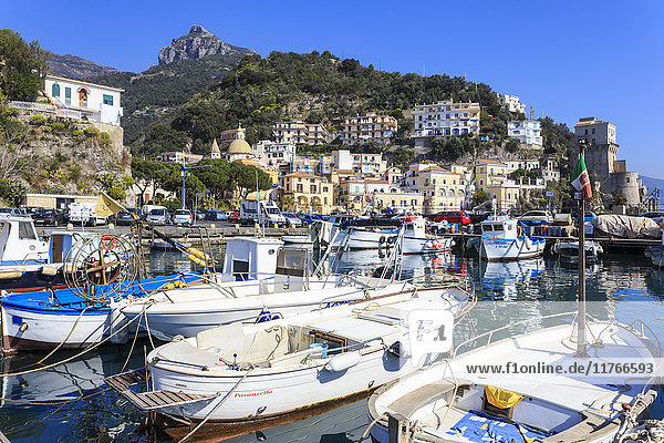 Cetara picturesque and unpretentious fishing village Amalfi Coast UNESCO World Heritage Site Campania Italy Europe