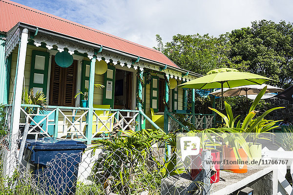 Historisches Gebäude in Oranjestad  Hauptstadt von St. Eustatius  Statia  Niederländische Antillen  Westindische Inseln  Karibik  Mittelamerika