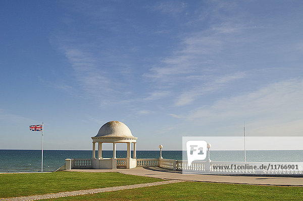 View towards the English Channel from De La Warr Pavilion  Bexhill-on-Sea  East Sussex  England  United Kingdom  Europe