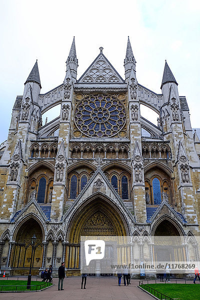 Nordeingang der Westminster-Abtei  London  England  Vereinigtes Königreich  Europa