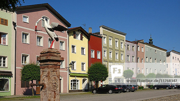 Old town of Tittmoning Upper Bavaria Germany Europe