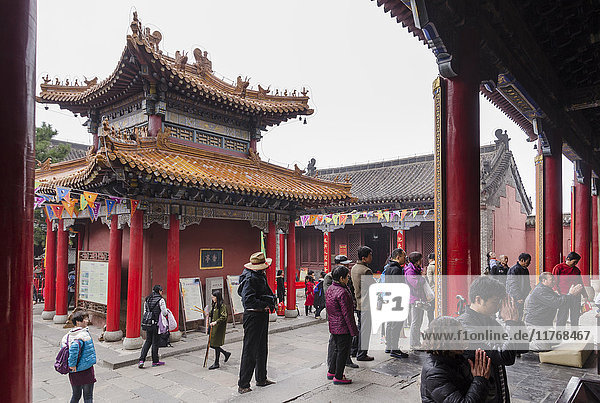 Berg Taishan  UNESCO-Weltkulturerbe  Taian  Provinz Shandong  China  Asien