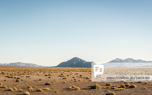 Landscape with rock formation in Death Valley National Park California USA