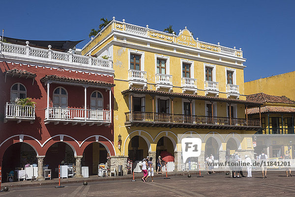 Plaza de los Coches  Cartagena  Kolumbien  Südamerika