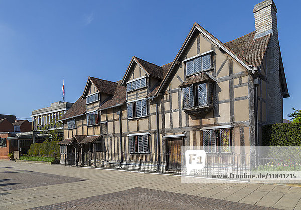 Shakespears Geburtshaus in der Henley Street  Stratford upon Avon  Warwickshire  England  Vereinigtes Königreich  Europa