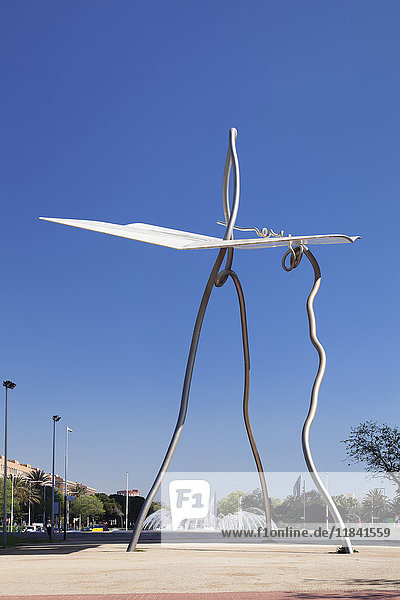 David und Goliath  Skulptur von Antoni Llena  Port Olimpic  Barcelona  Katalonien  Spanien  Europa
