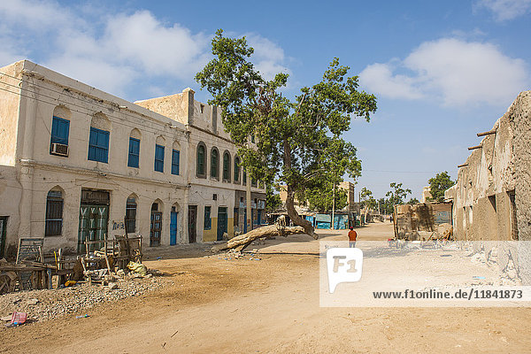 Old BBC radio station in the center of the coastal town of Berbera  Somaliland  Somalia  Africa