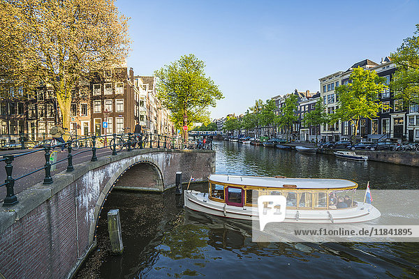 Keisersgracht-Kanal  Amsterdam  Niederlande  Europa