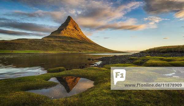 'Sunrise over Kirkjufell Snaefellsness Peninsula; Iceland'
