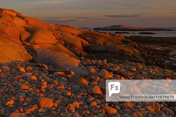 Entlang des High Head Trail an der Küste bei Sonnenuntergang; Prospect  Nova Scotia  Kanada'.