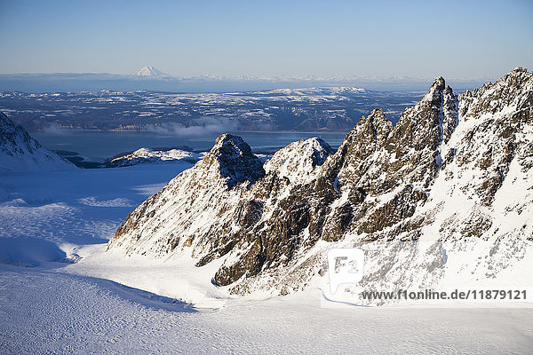 Redoubt Volcano  Lake Clark National Park And Preserve; Alaska  Vereinigte Staaten von Amerika'.
