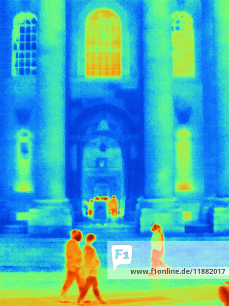 Wärmebild der Bodleian Bibliothek  Oxford  England  UK