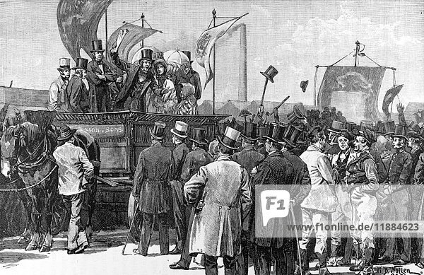 The life and times of Queeen Victoria 1901. The Chartist demonstration on Kensigton Common