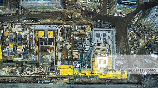 Direkt über der Baustelle in der Stadt  Berlin  Deutschland