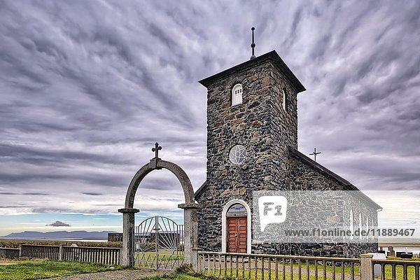Steinkirche Thingeyrar  Pingeyrar  Blönduós  Island  Europa