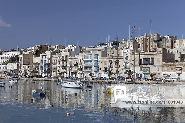 Stadtbild von Kalkara  Die drei Städte  Malta  Europa