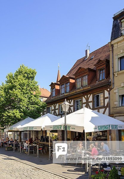 Restaurants in Gustavstraße  Altstadt  Fürth  Mittelfranken  Franken  Bayern  Deutschland  Europa
