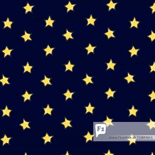 Fallende gelbe Sterne vor blauem Hintergrund Animation