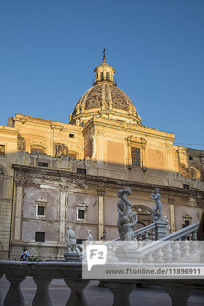 Italien  Sizilien  Palermo  Pretoria-Platz  Kirche San Giuseppe