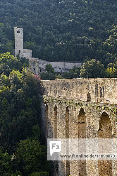 Brücke der Türme  Spoleto  Provinz Perugia  Umbrien