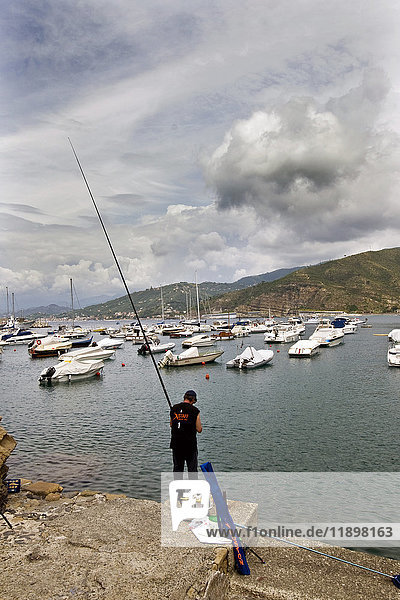 Fischer in Sestri Levante  Ligurien  Italien