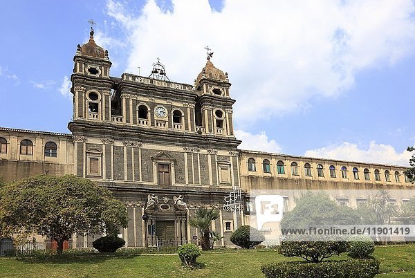 Monastery and church of Santa Lucia  Adrano  Sicily  Italy  Europe