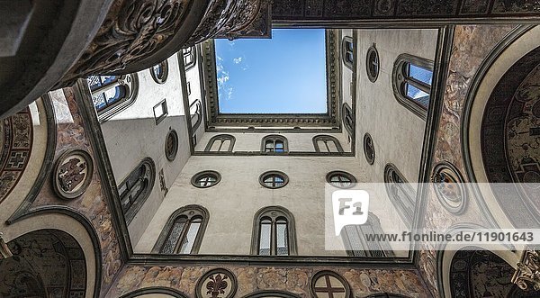Innenhof des Palazzo Vecchio  Piazza della Signoria  Florenz  Toskana  Italien  Europa
