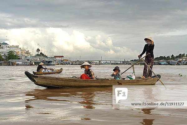 Mekong River delta  Phong Dien District  Can Tho  Vietnam.