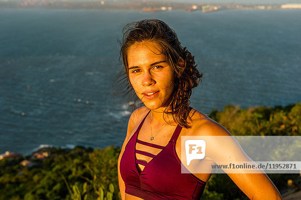 Läufer macht Pause  Rio de Janeiro  Brasilien
