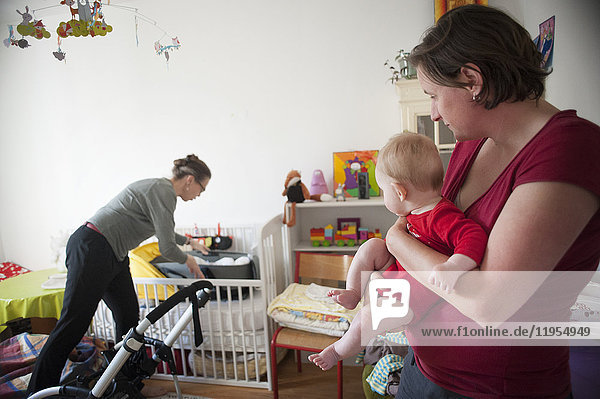 Sophie and Agnes have been living together as a couple for 11 years and wanted to start a family. They are members of the French APGL association (for gay and lesbian parents and future parents). Following three artificial inseminations attempts in Spain  they decided to try IVF. They have been followed by a clinic in Ghent  Belgium since 2015. After monitoring and treatment that lasted several months  IVF took place in February 2016. It was a success and on 17th November 2016  Gael was born. April 2017  Gael is 5 months old.