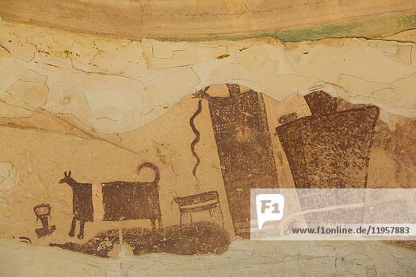 Temple Mountain Wash Pictograph Panel near Goblin State Park Utah United States of America North America