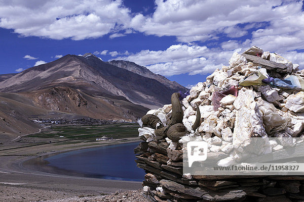Tso Mori lake  southeast Ladakh  India  Asia