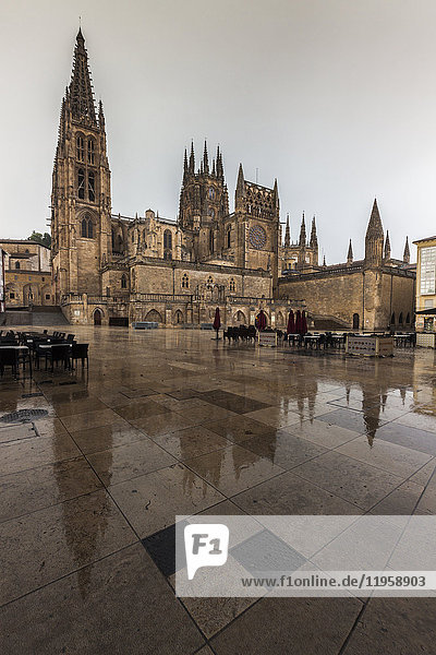 Spanien  Kastilien und Leon  Burgos  Kathedrale von Burgos auf der Plaza de San Fernando