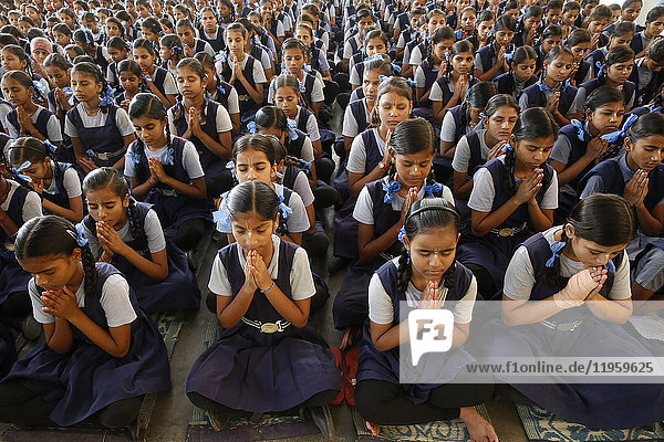 Sandipani Muni School for needy girls run by Food for Life  Vrindavan  Uttar Pradesh  India  Asia