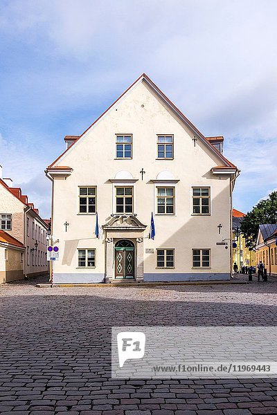 Traditional house in the olde city centre of Tallinn  Estonia.