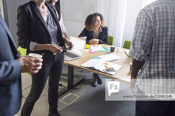 Team of architects working in office