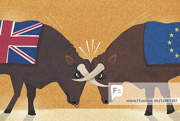 Das Vereinigte Königreich und die Europäische Union: Stiere mit Hörnern im Konflikt