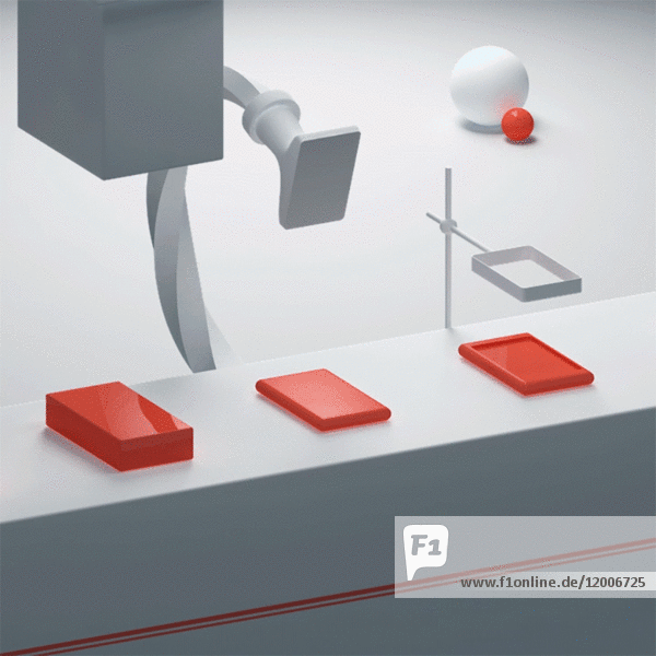 Fließband von Smart Phones Animation
