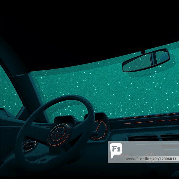 Autofahren bei Nacht Animation