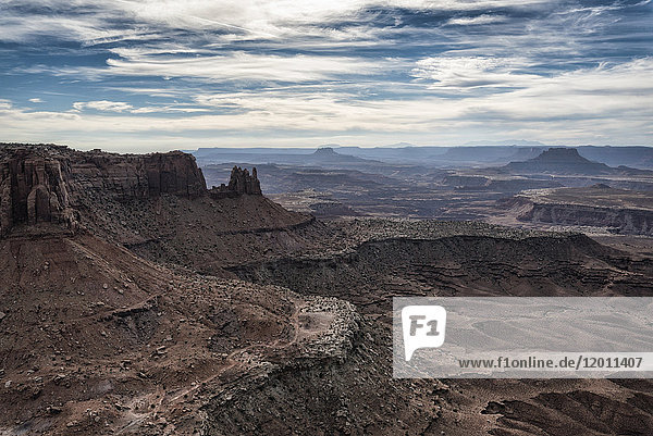 Landschaftliche Ansicht der Canyonlands in Moab  Utah  Vereinigte Staaten