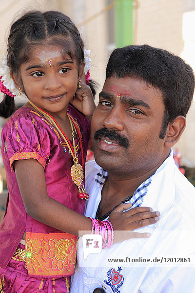 Tamil father and daughter  Montreal  Canada