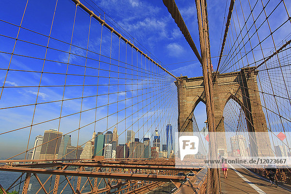 Usa  New-York City. Brooklyn Bridge.