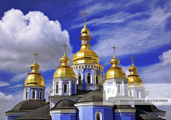 Michaeliskathedrale  Goldkuppelkloster St. Michael  Kiew  Ukraine  Europa
