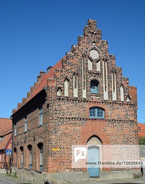 Die Lateinschule aus dem 16. Jahrhundert das älteste Schulgebäude Skandinaviens in Ystad Scania Schweden Europa