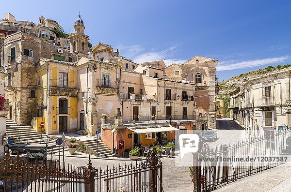 Piazza Republica  Ragusa  UNESCO World Heritage  Val di Noto  Ragusa Province  Sicily  Italy  Europe
