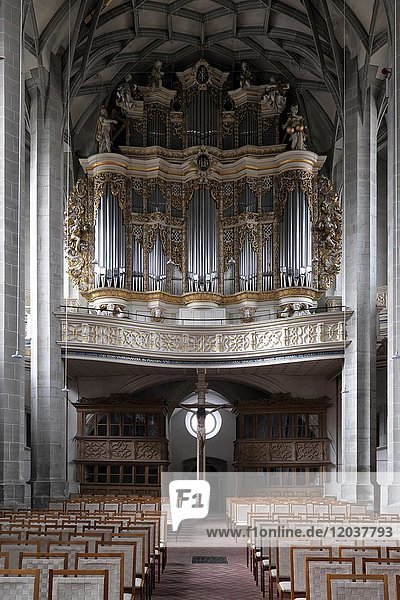 Orgel  Marktkirche Unser Lieben Frauen  Halle an der Saale  Sachsen-Anhalt  Deutschland  Europa
