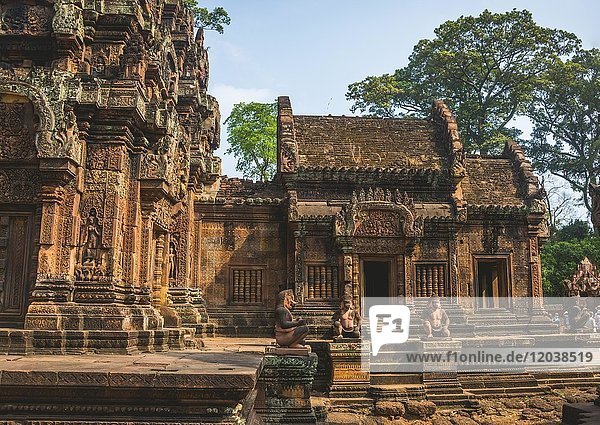 Mandapa  Hindu-Tempel Banteay Srei  Angkor Archaeological Park  Provinz Siem Reap  Kambodscha  Asien