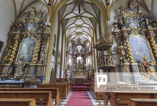Parish church Bad Hofgastein  interior view  Bad Hofgastein  Salzburger Land  Austria  Europe