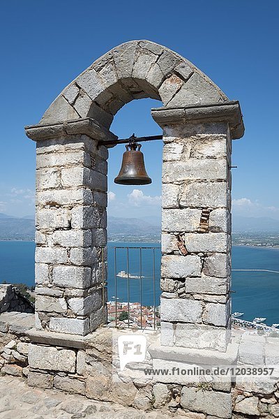 Castle Palamidi  Nafplio  Argolis  Peloponnese  Greece  Europe